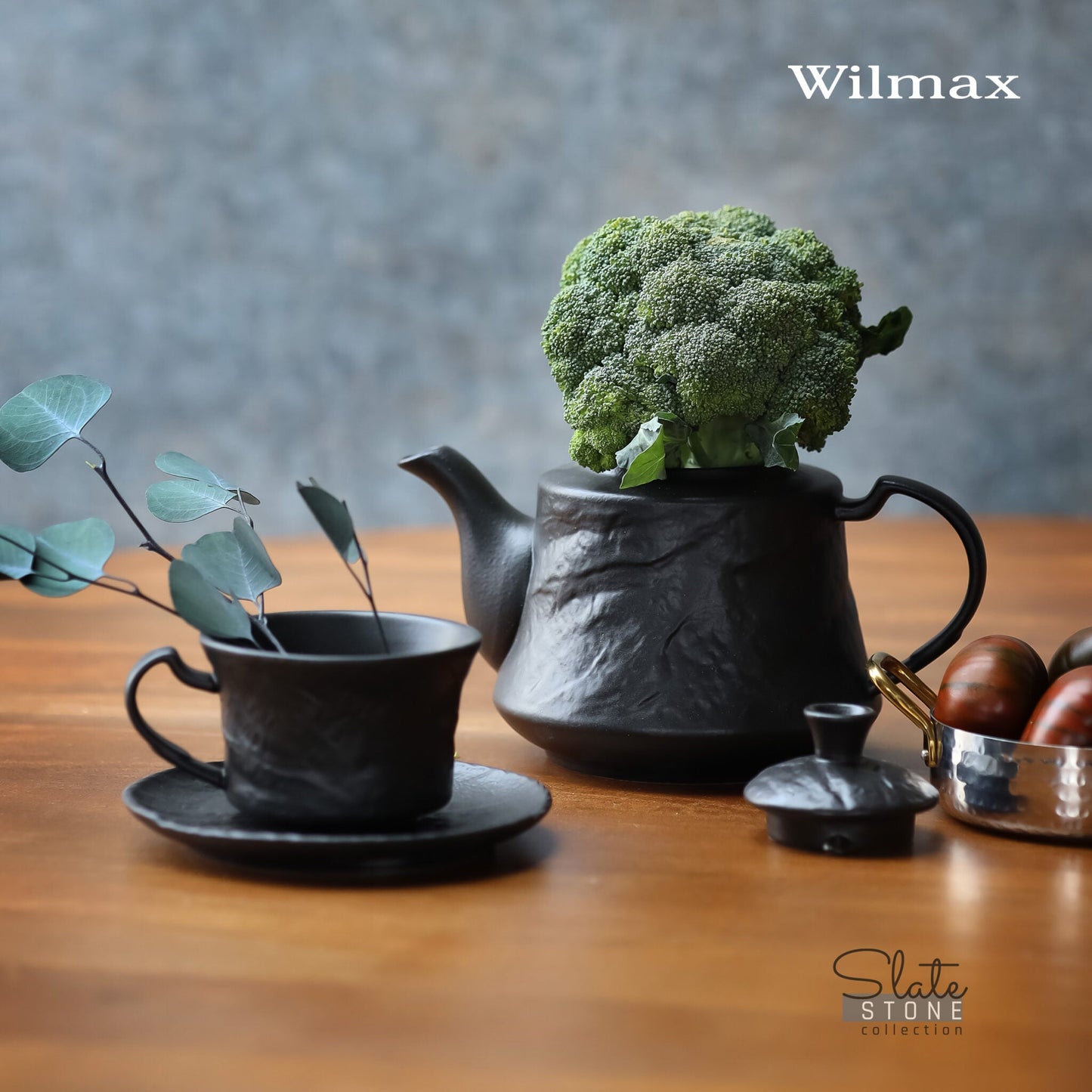 Wilmax England Koffieset 180ml Zwart 2x WL-661151/AB2