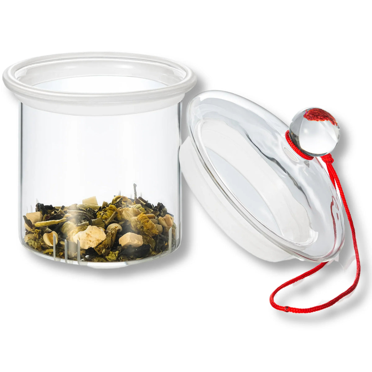 Wilmax England Theepot | Borosilicaatglas RVS filter 1200ml