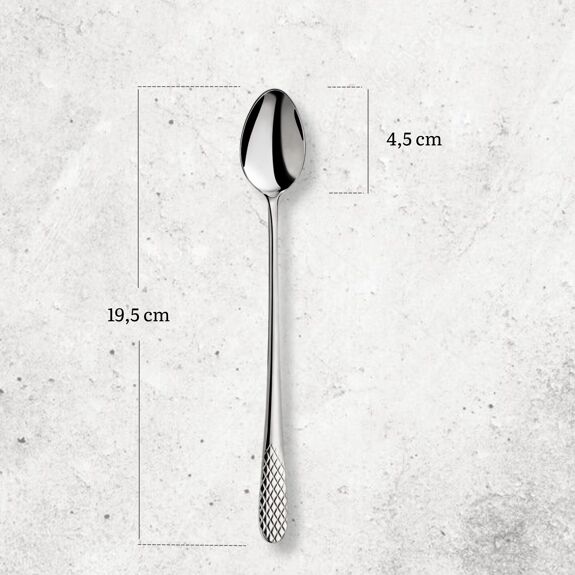 Wilmax Longdrinklöffel Edelstahl 19,5 cm im Blister WL-999221/1B