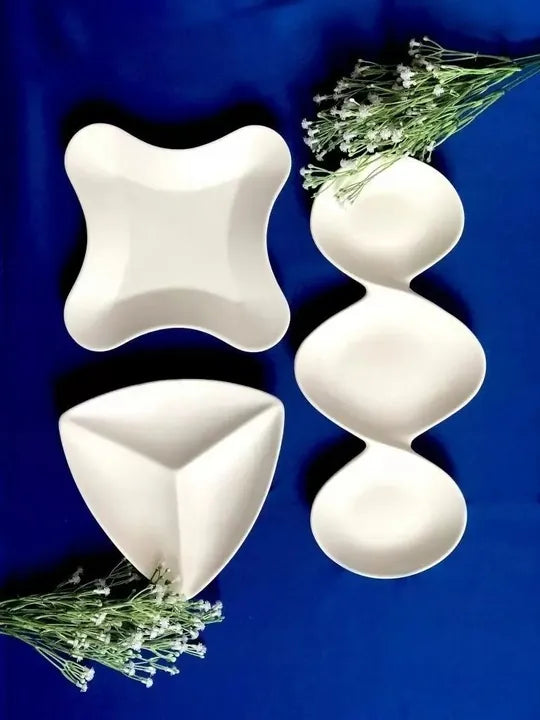 Wilmax Porseleinen Serveerplaat 37 cm Wit