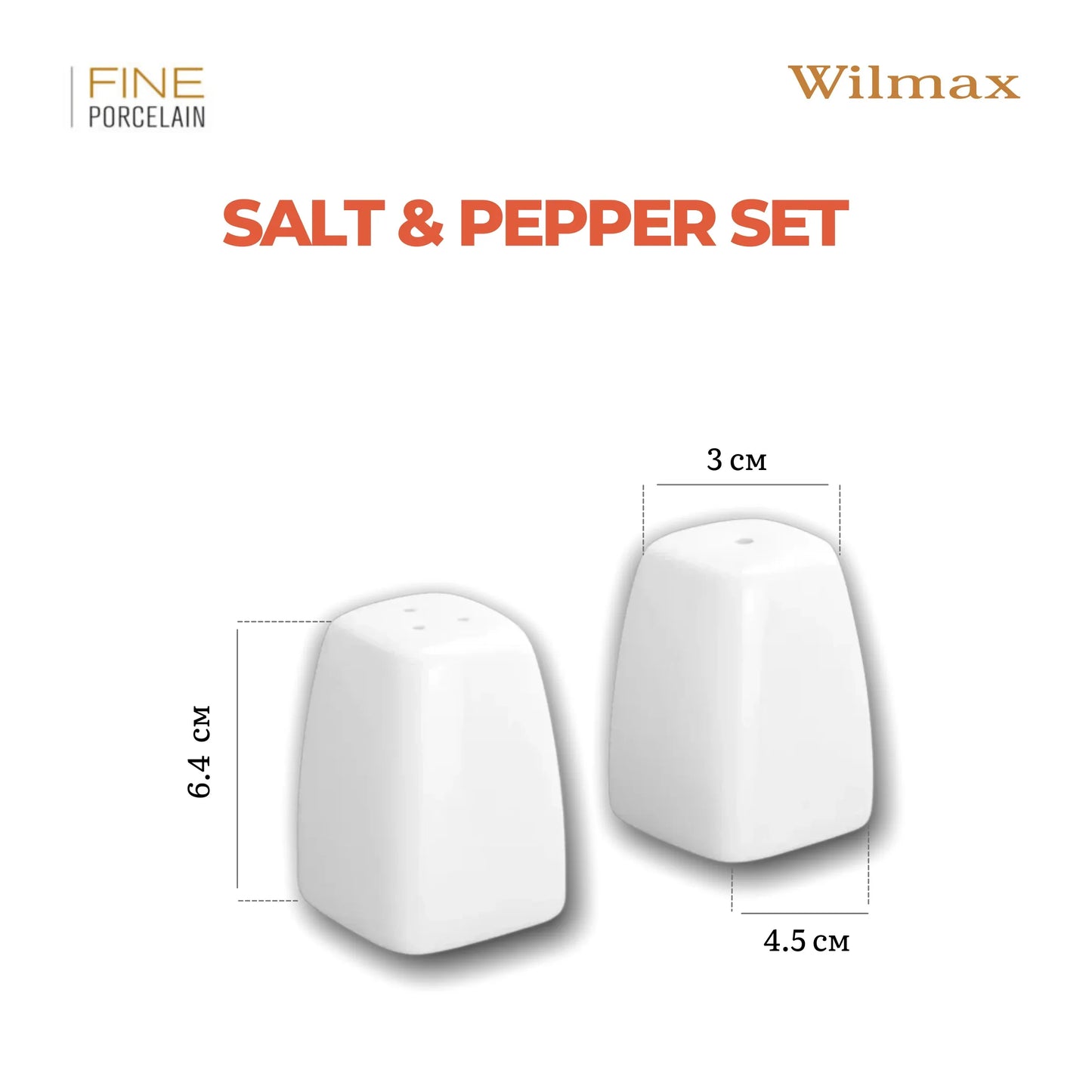 Wilmax England Zout & Peper Porselein Ilona SP