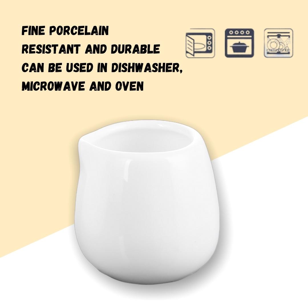 Wilmax Roomkannetje 100 ml Wit Porselein WL-995003/A