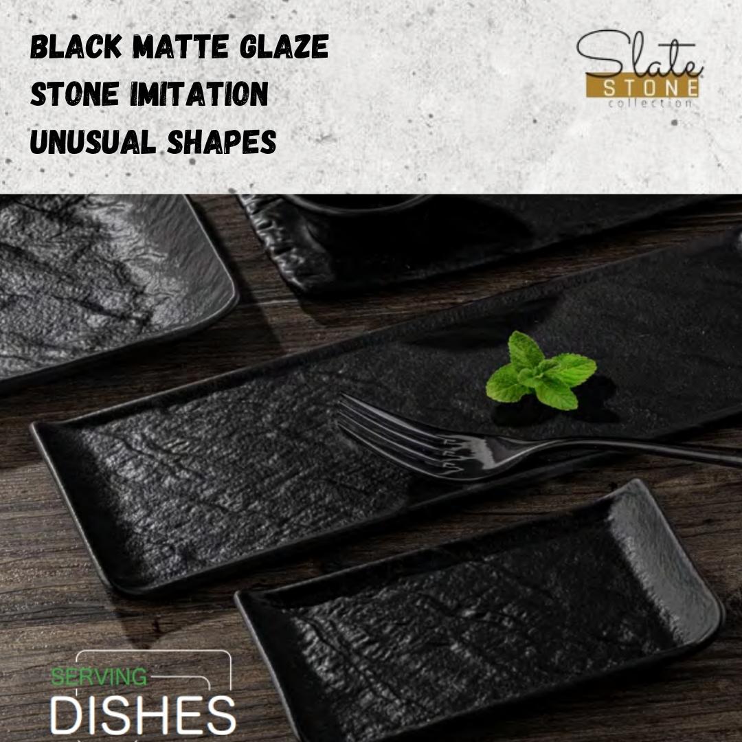 Wilmax Schale Rechteckig, 15 x 8 cm SlateStone Kollektion WL-661101/A