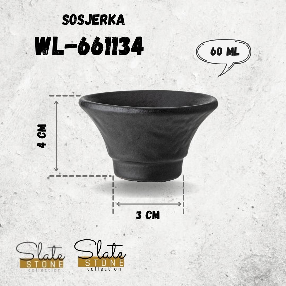 Wilmax England Soßenschälchen-Set, 6-teilig, 7,5 x 4 cm, Porzellan, WL-661134/A6