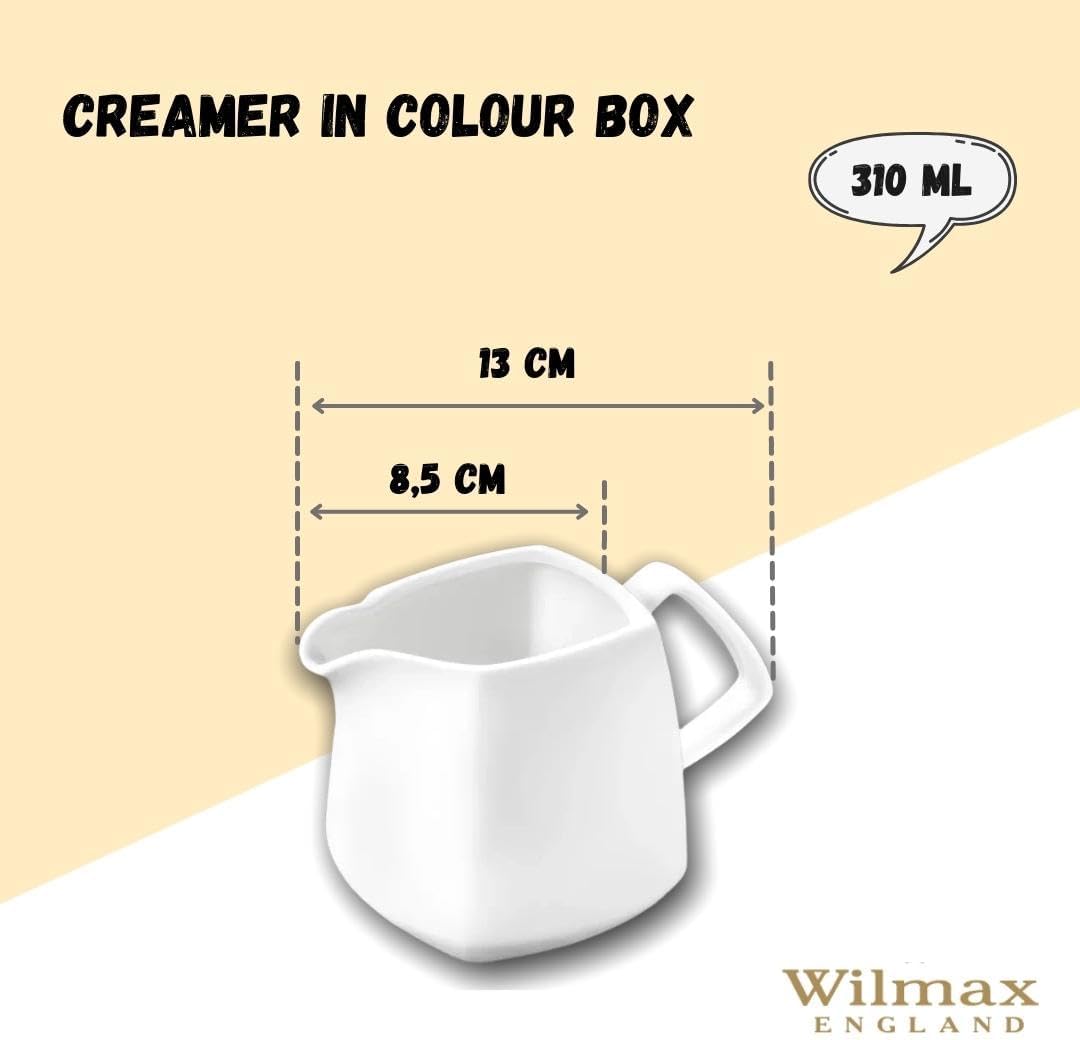 Wilmax England Melkkan 310 ml Wit Porselein WL-995027/1C