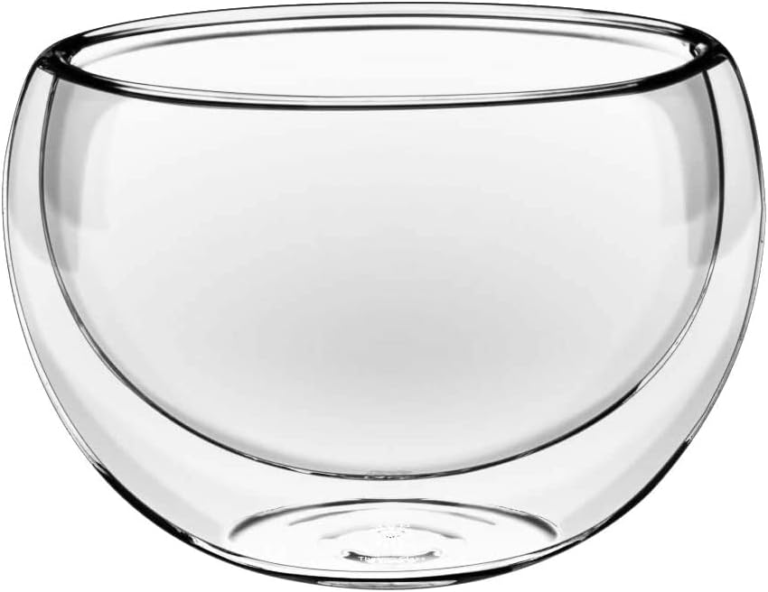 Wilmax Doppelwandige Glasschüssel, 80 ml, WL-888751/A