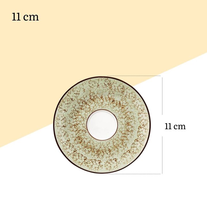 Wilmax Untertasse, 11 cm, Pistazie, WL-667133/B