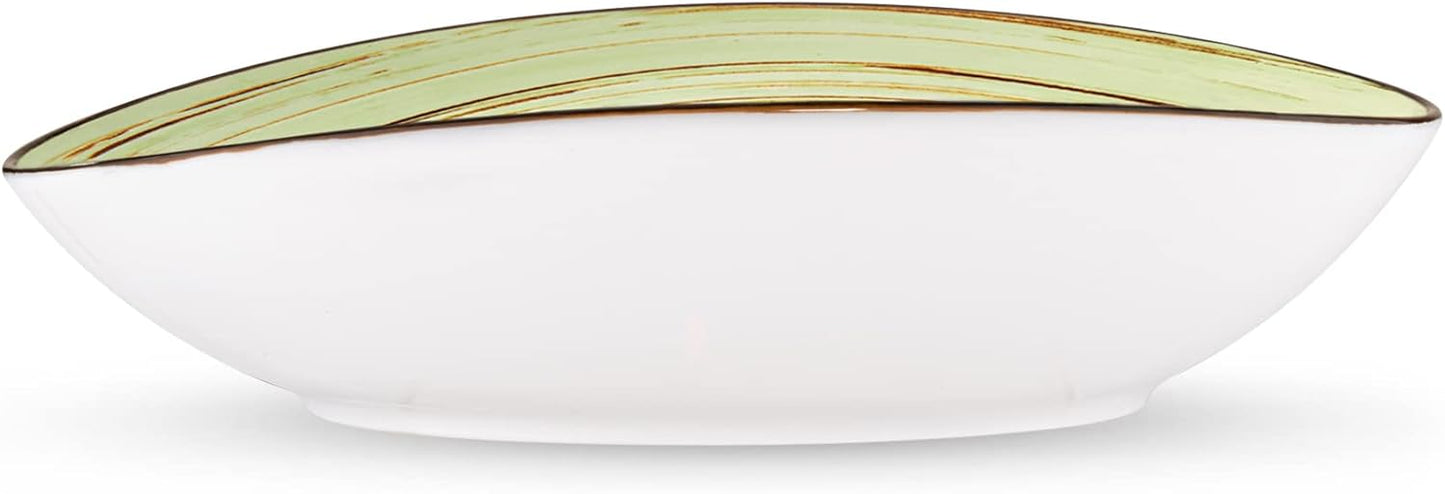 Wilmax Ovale Porzellanschüssel Pistazie, 30 x 19,5 cm – WL-669141/A