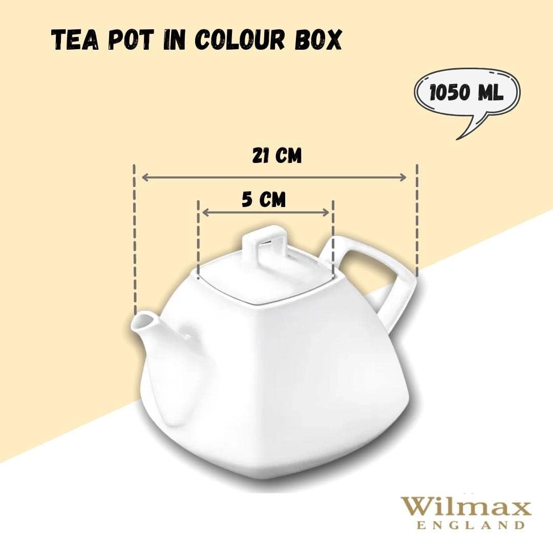 Wilmax England Theepot 1050 ml Wit Porselein WL-994041/A