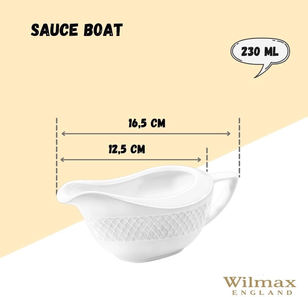 Wilmax Sauce Bowl 230 ml White Porcelain WL-880123/A
