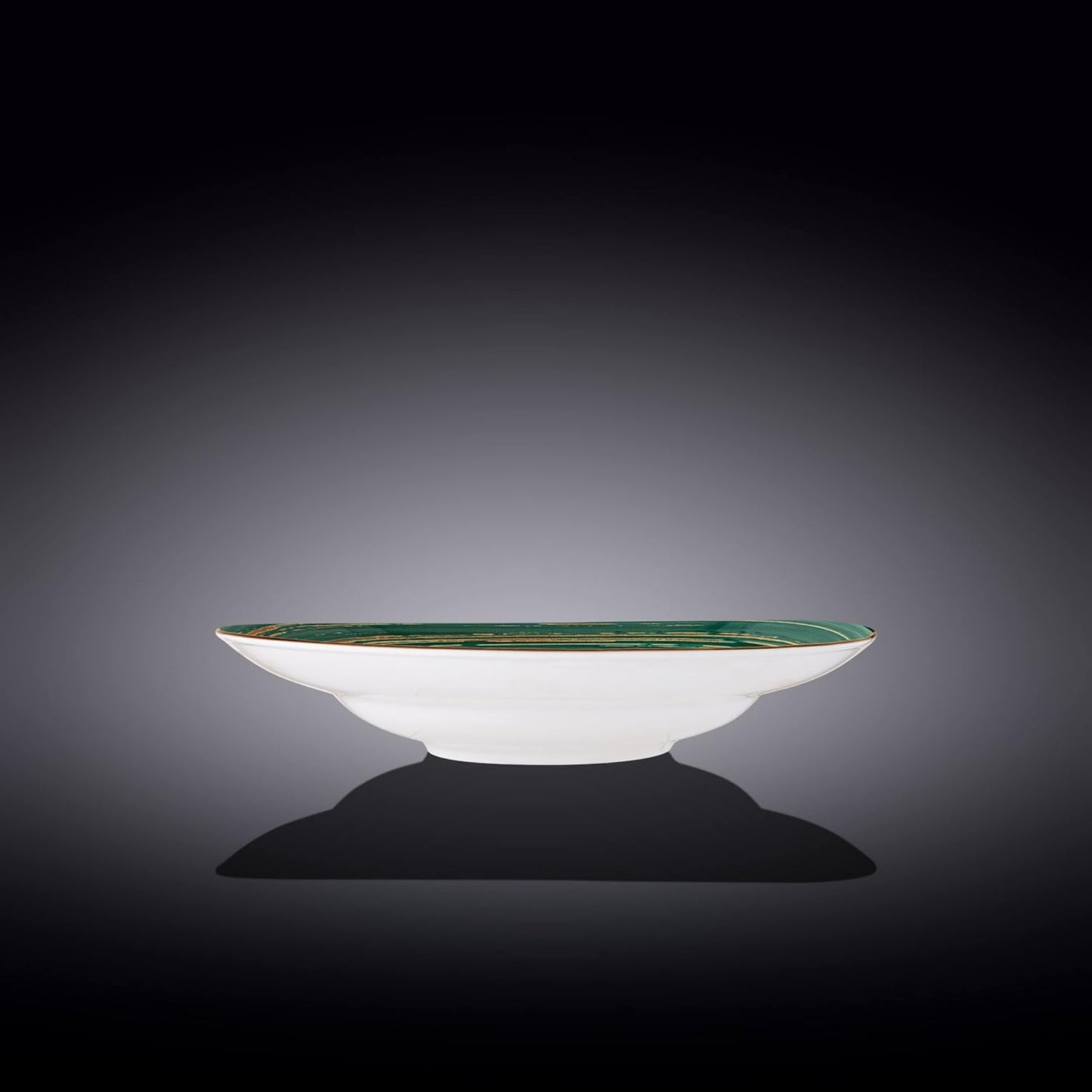 Wilmax Diep Bord Groen Porselein 25,5 cm WL-669527/A