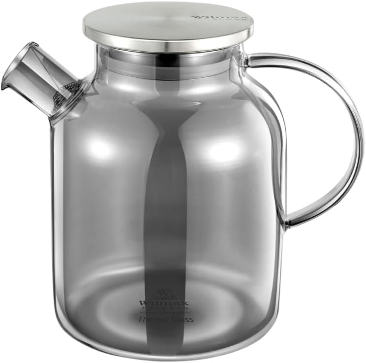 Wilmax Borosilicaat Theepot 1600ml Rookgrijs WL-888811002/A