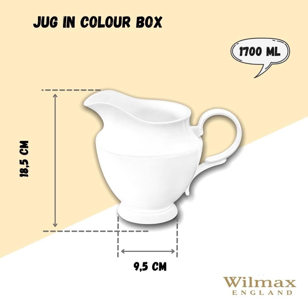 Wilmax Porseleinen kan 1,7 l wit WL-995031/1C