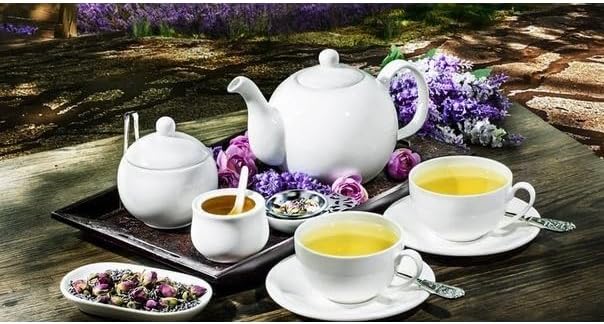 Wilmax Kaffee-Tasse mit Untertasse 140 ml – Klassisches Design – WL-993039/AB