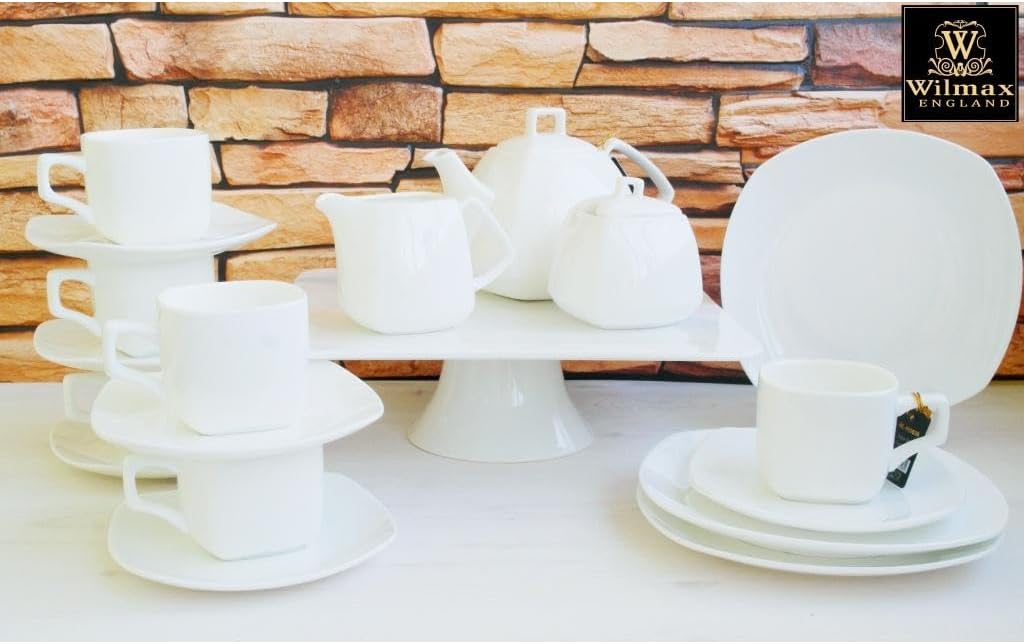 Wilmax Teetasse und Untertasse, 200 ml, Porzellan, WL-993003/1C