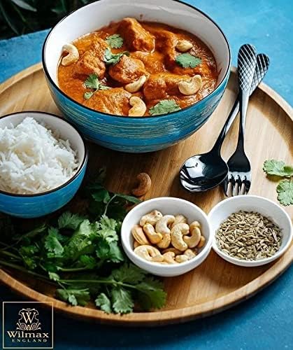 Wilmax Porzellanschale Spiral, Blau, 1600 ml, 19 cm – WL‑669632/A