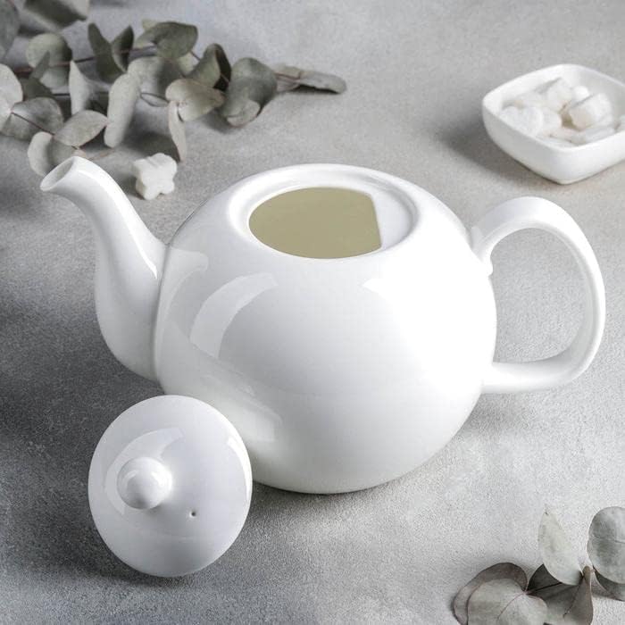 Wilmax Theepot Olivia 2150 ml Wit Porselein met Filter