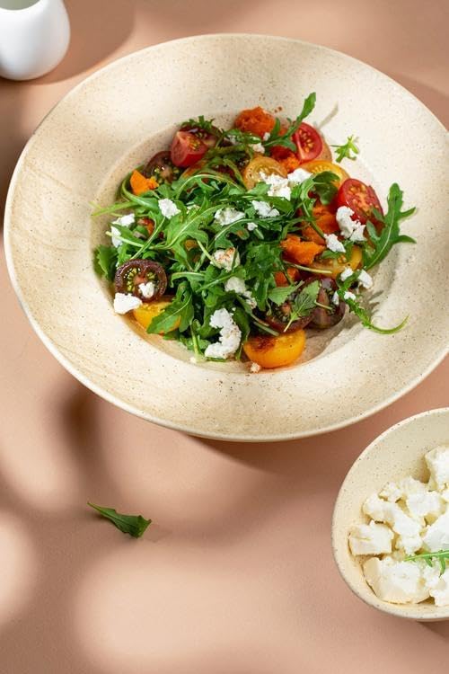 Wilmax Tiefe Teller Set, 2-teilig, 350 ml, beige Porzellan WL-661330/A2