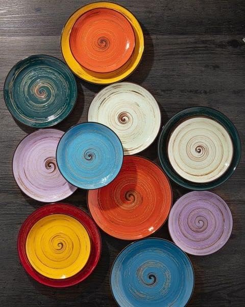 Wilmax Dessertteller COLORBOOM | 6er-Set | Ø 20 cm | Grün | WL-669512/A6