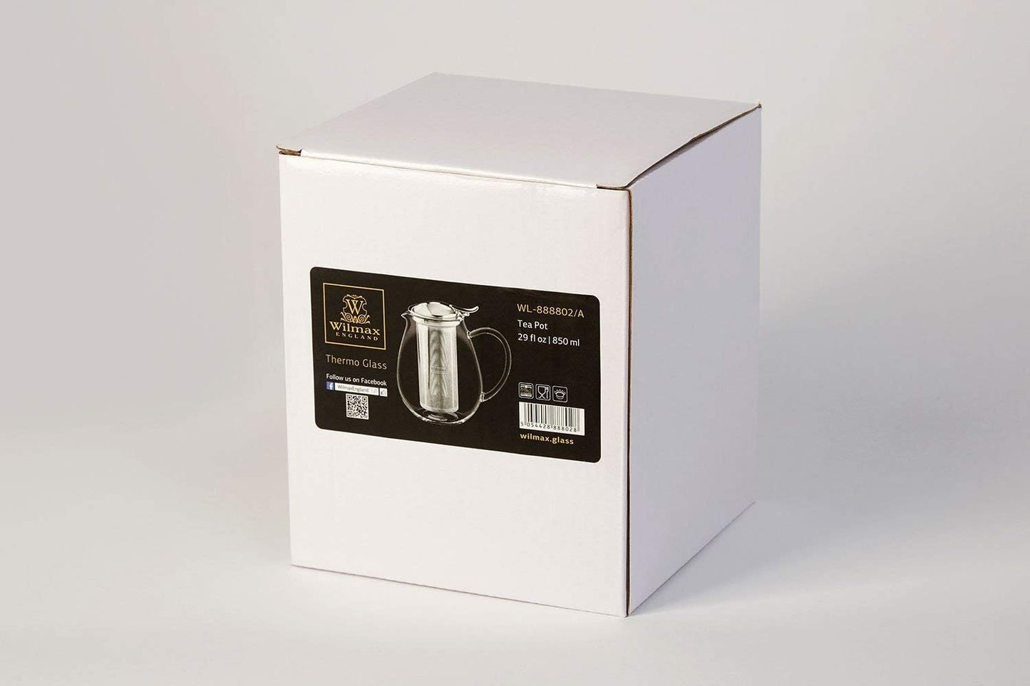 Wilmax Teekanne aus Glas mit Filter 850 ml WL-888802/A