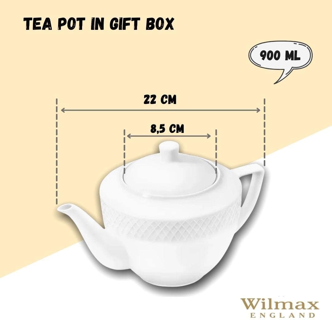 Wilmax England Teapot 900 ml White Porcelain WL-880110/1C