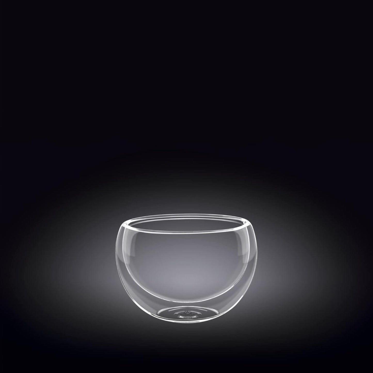 Wilmax Doppelwandige Glasschüssel, 80 ml, WL-888751/A
