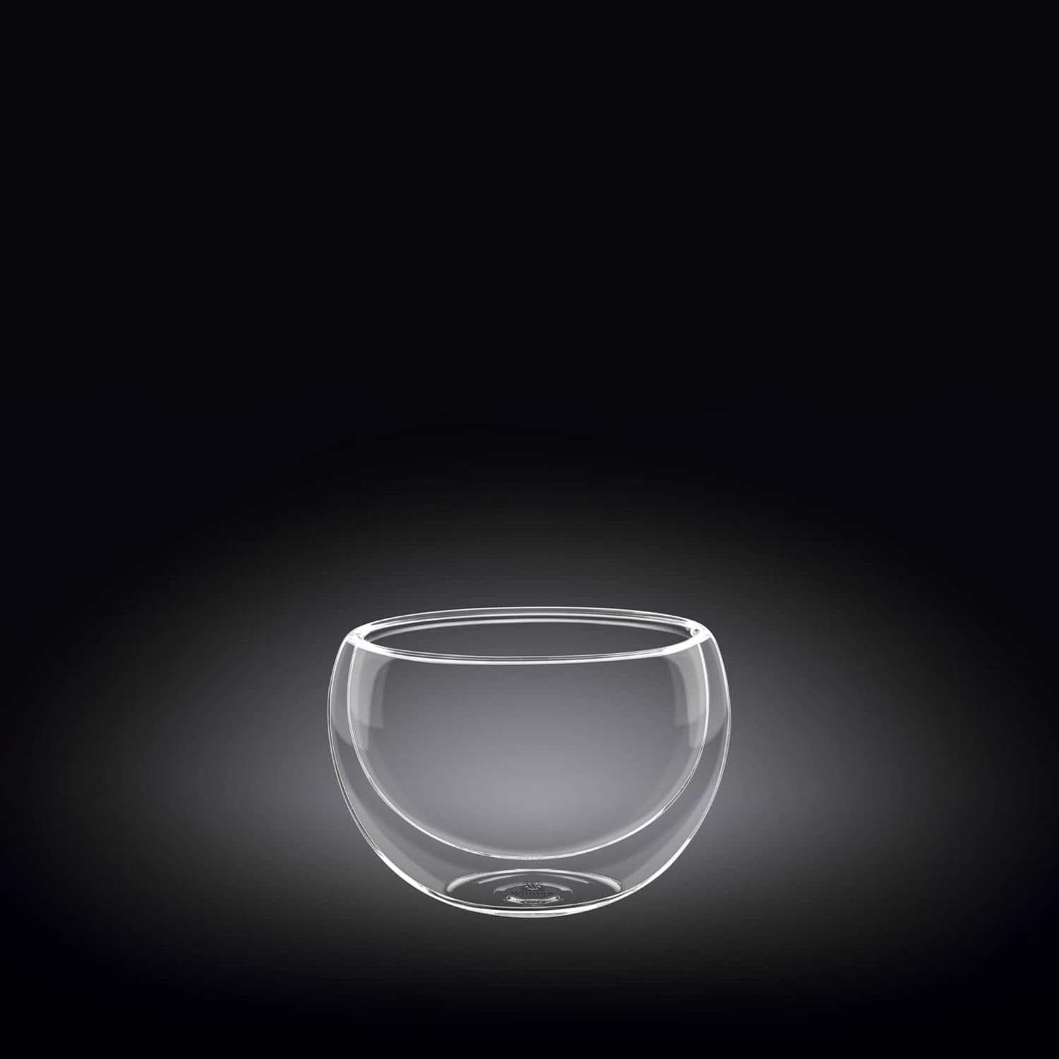 Wilmax Doppelwandige Glasschüssel, 80 ml, WL-888751/A