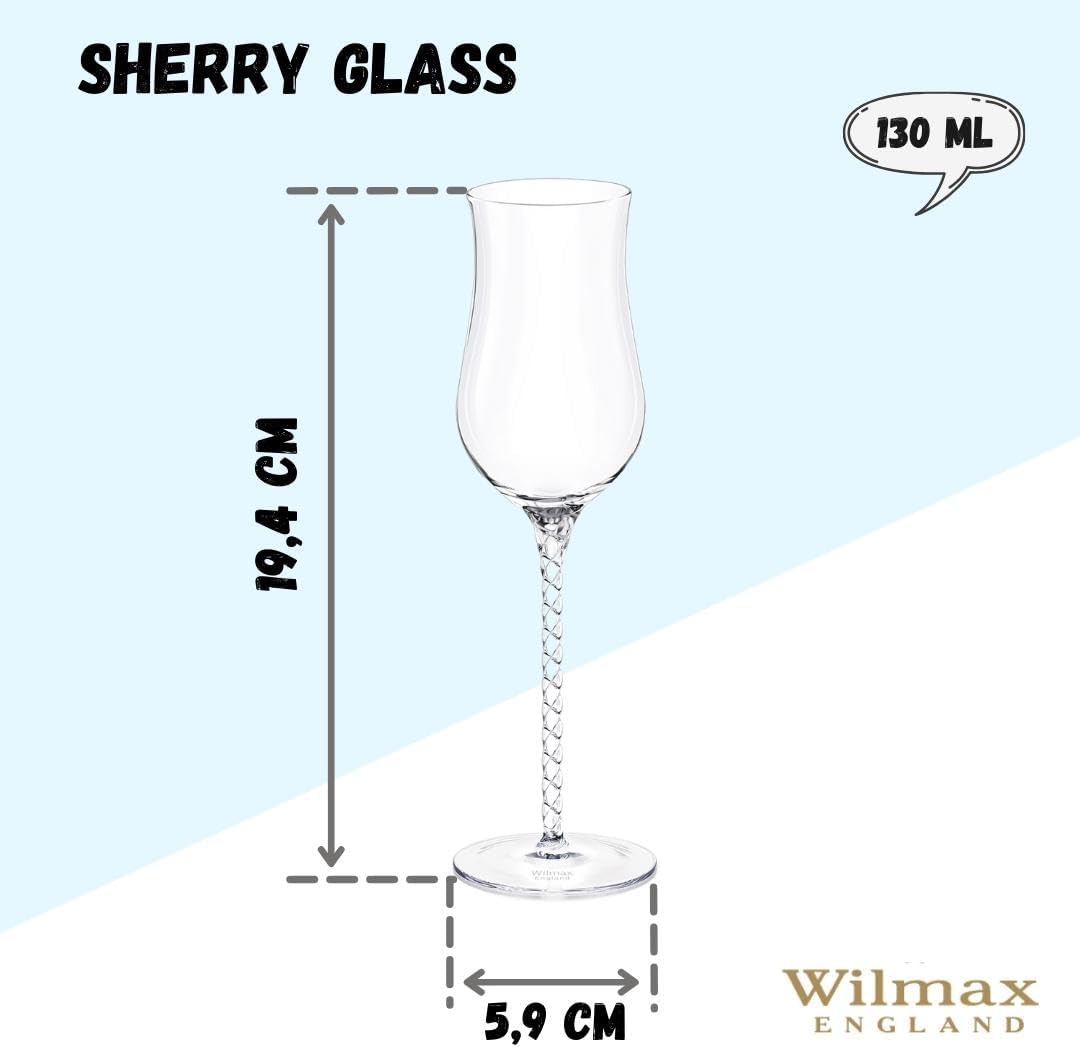 Wilmax Sherry Glas Set 2-teilig 130 ml – WL-888110/2C