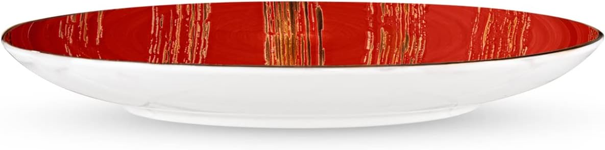 Wilmax Red Porcelain Plate 18 cm, Set of 6 WL-668211/A6