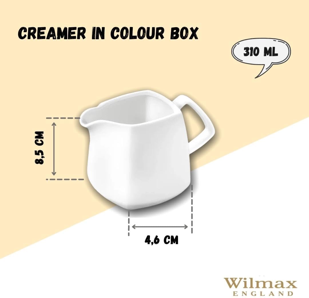 Wilmax England Melkkan 310 ml Wit Porselein WL-995027/1C