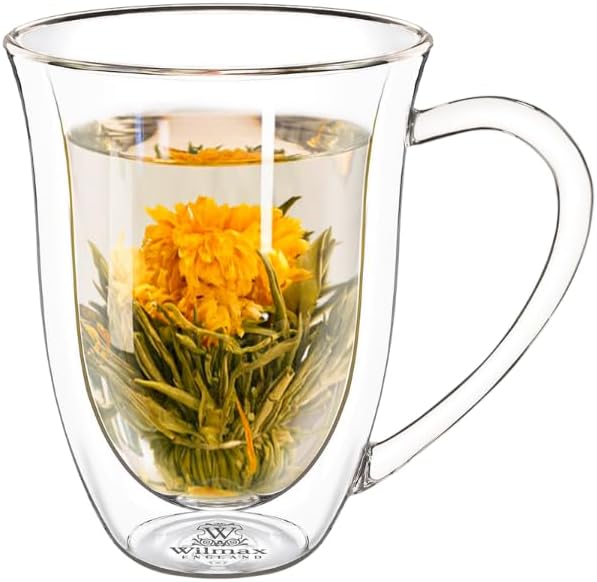 Wilmax England Dubbelwandige Beker 250ml Borosilicaatglas 6x