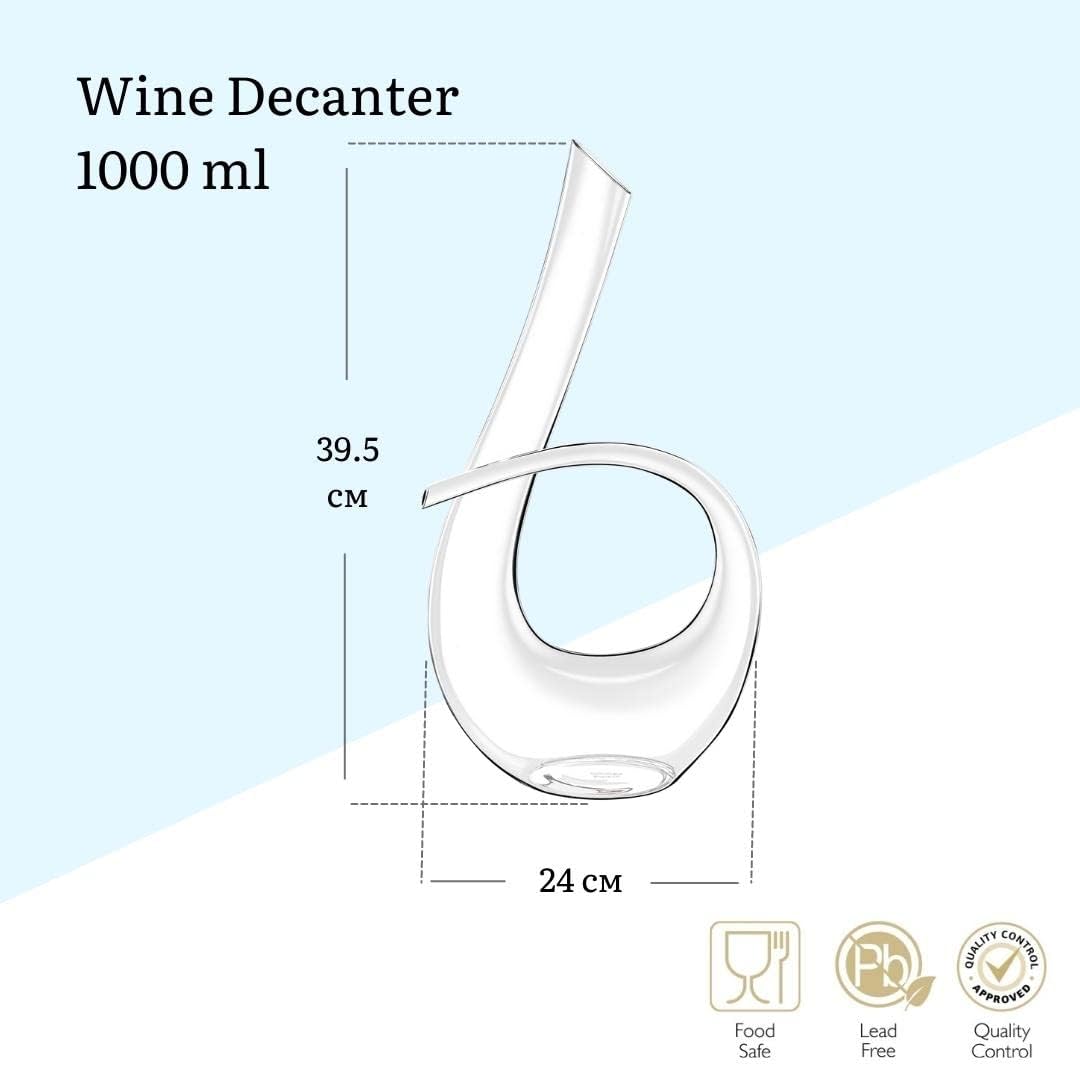 Wilmax Dekanter aus Glas 1000 ml WL-888348/1C