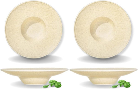 Wilmax Tiefe Teller, 2er Set, 27 cm Sandstein Design WL-661316/A2