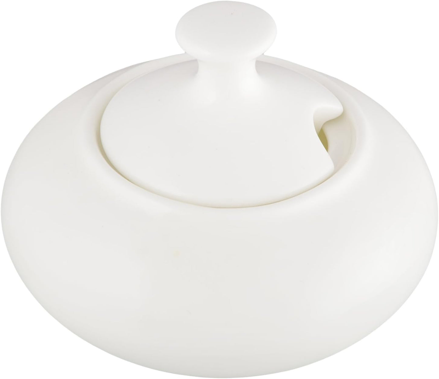 Wilmax Porzellan Zuckerdose mit Deckel, 250 ml, WL-995021/A