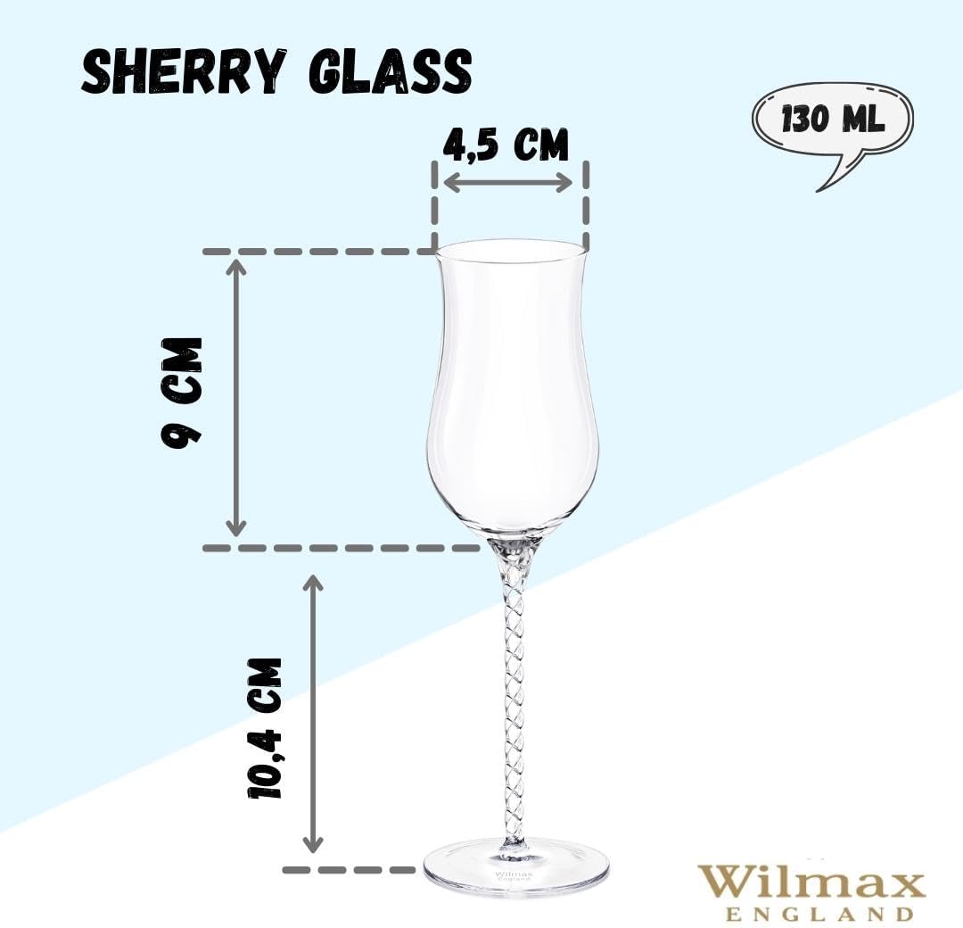 Wilmax Sherry Glas Set 2-teilig 130 ml – WL-888110/2C