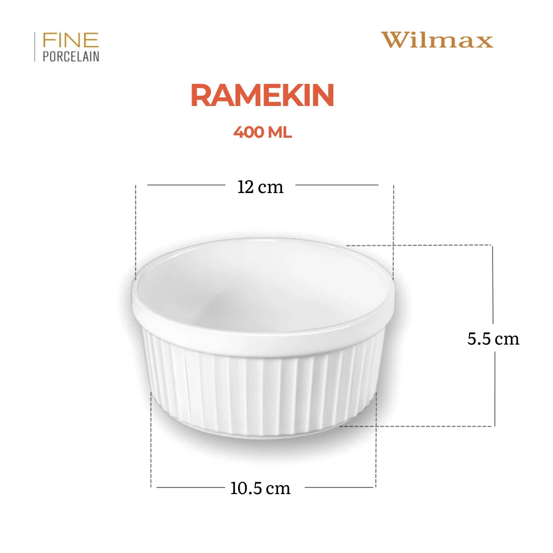 Wilmax Ramekin 400 ml Porselein Wit