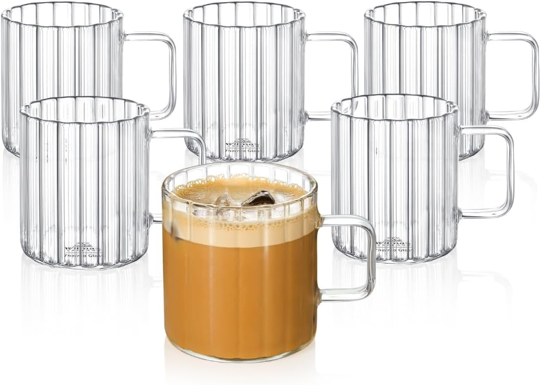 Wilmax Thermoglas Mok 250 ml 6-delige set A6