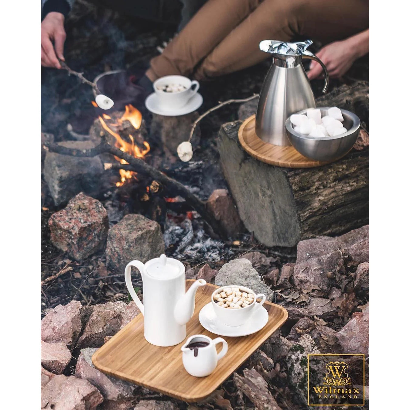 Wilmax Isolierkanne Edelstahl, 1000 ml, Doppelwandig – WL-511020115/A