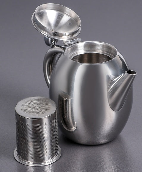 Wilmax Edelstahl-Teekanne doppelwandig 1200 ml WL-551101/1C