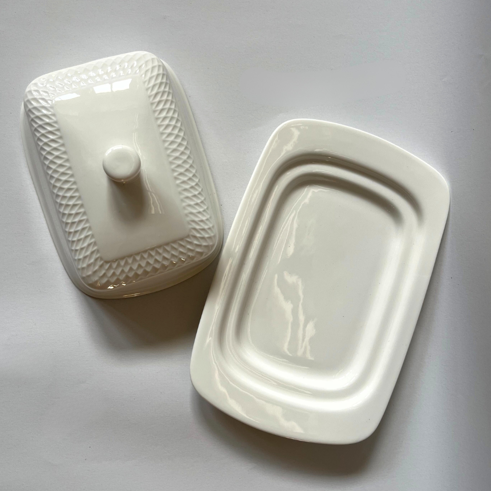 Wilmax Botervloot met deksel Porselein WL-880101601/A