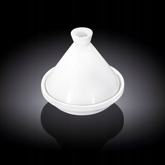 Wilmax Mini-Tajine 10 x 9.5 van porselein, Wit WL-992726/A