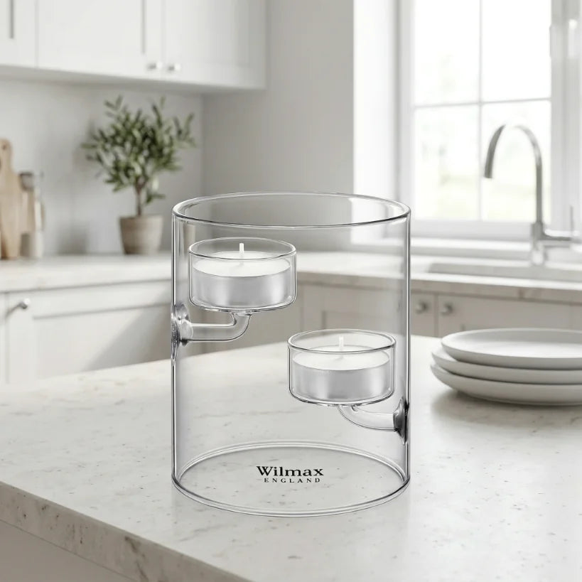 Wilmax England Kaarsenhouder 2 theelichten