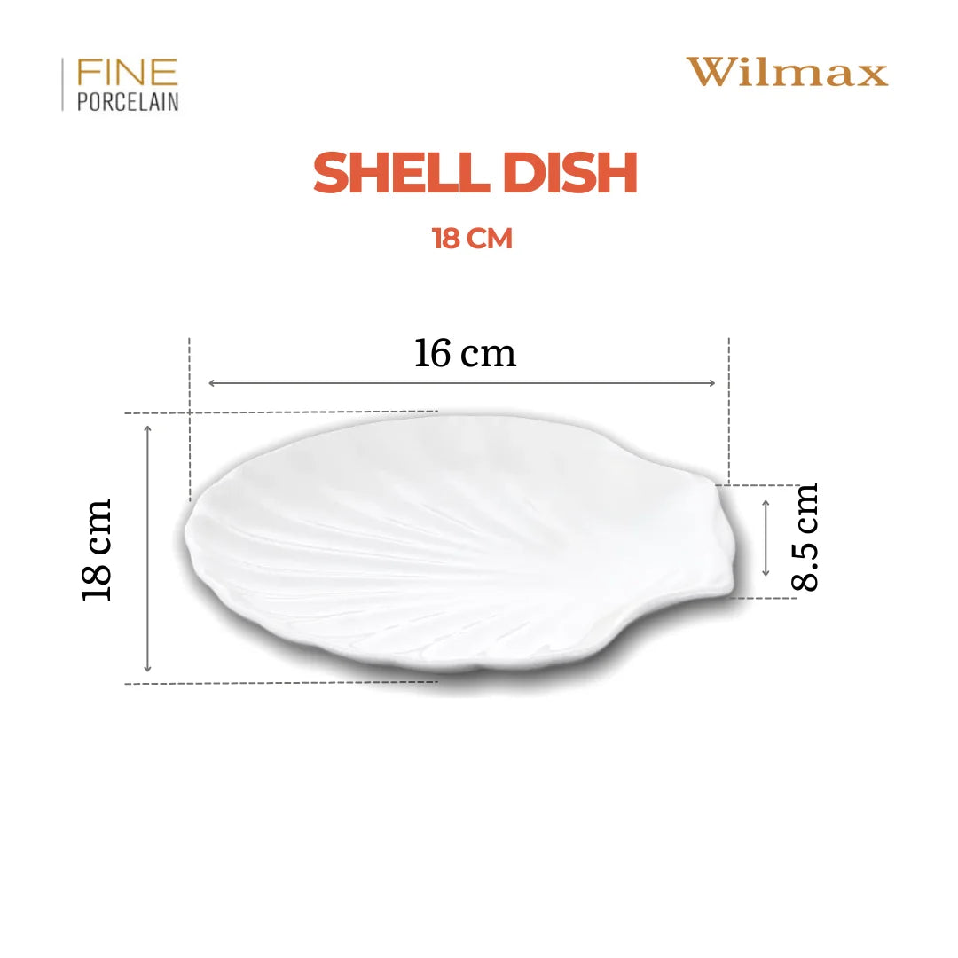 Wilmax Schaal 18 cm van Porselein, Wit