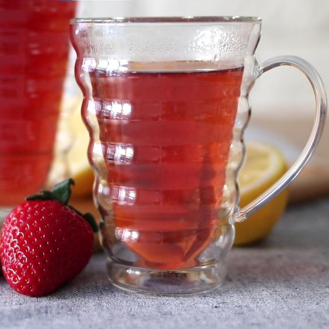 Wilmax England Double-Walled Glass Mug 300ml - 6x WL-888424/A6