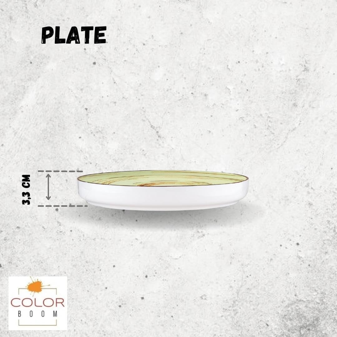 Wilmax Teller, 23 cm, Pistaziengrün, Porzellan, WL-669119/A