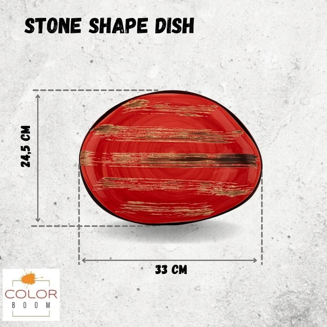 Wilmax Steinförmige Servierschale 33 x 24,5 cm, ColorBoom Kollektion WL-668242/A