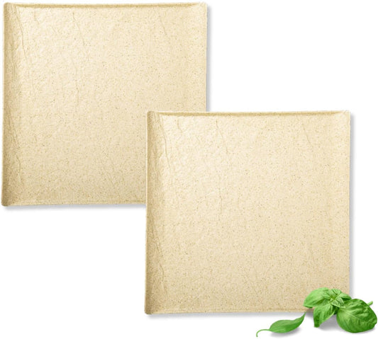 Wilmax Vierkante Borden 27x27cm Set van 2 Sandstone