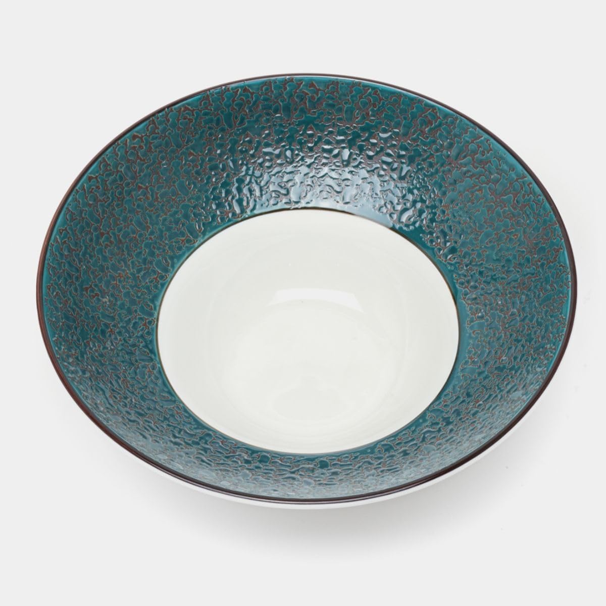 Wilmax Diep Bord 22,5 cm 1100 ml Groen Porselein Set 2