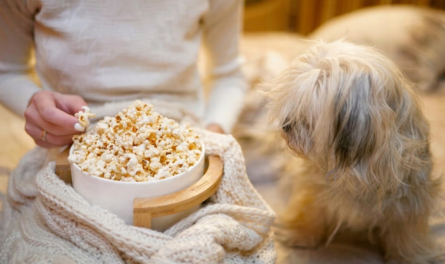 Wilmax Porzellanschale 20 cm mit Bambusständer 2630 ml WL-992748/A-WL-771106/A