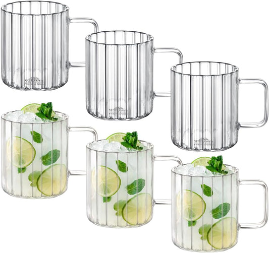 Wilmax England Borosilicaatglas Mok 550 ml Set van 6